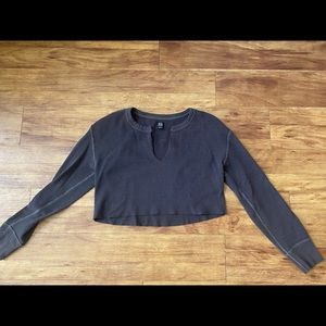 Urban Outfitters cropped long sleeve top